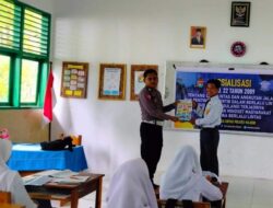 Minimalisir Angka Kecelakaan, Satlantas Polres Majene Sosialisasi di Lingkungan Sekolah