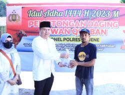 Polres Majene Berqurban Diperuntukan Ke Kaum Dhuafa dan Anak Yatim