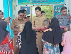 Sekda Majene  Launching PMT di Kecamatan Sendana