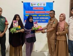 Cegah Stunting, Pemdes Palipi Soreang Salurkan PMT