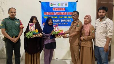 Cegah Stunting, Pemdes Palipi Soreang Salurkan PMT