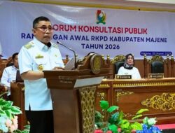FORUM KONSULTASI PUBLIK RANCANGAN AWAL RKPD KABUPATEN MAJENE TAHUN 2026 DIGELAR.