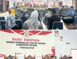 Wakil Bupati Majene Hadiri Rapat Paripurna Penyerahan Rancangan KUA-PPAS APBD Tahun Anggaran 2027