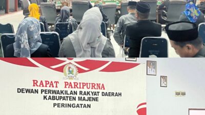 Wakil Bupati Majene Hadiri Rapat Paripurna Penyerahan Rancangan KUA-PPAS APBD Tahun Anggaran 2027