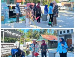 Lewat Gerakan Majene Mappaccing, UPT DPPKB Pamboang Ciptakan Lingkungan Kerja Bersih dan Sehat