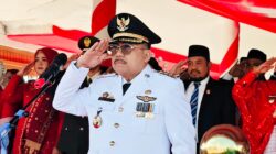 Upacara HUT Kemerdekaan RI ke-81 Tingkat Kabupaten Majene Berlangsung Khidmat di Halaman Pendopo Rujab Bupati